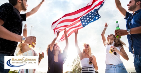 people drinking on independence day